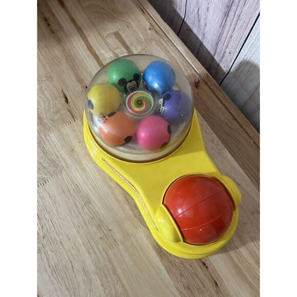 VINTAGE DISNEY COLOR SPIN TOY MATTEL 1986 MICKEY MINNIE MOUSE BABY INFANT TOY - Picture 2 of 10